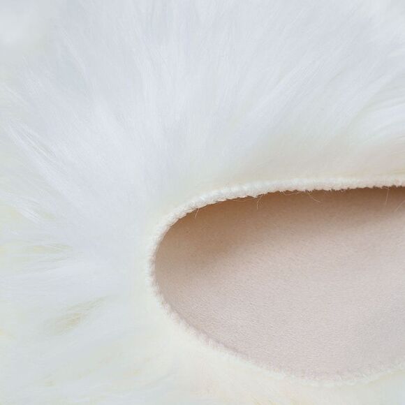 Soft Faux Fur Rug Indoor Fluffy Area Rugs Rectangle Floor Mat 2 x 5ft Snow White - Picture 3 of 6